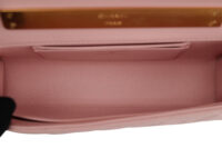 0845. Chanel Long Wallet on Chain (WOC) Top Handle Bag, Pink Quilted Lambskin, Gold Hardware14