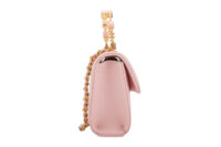 0845. Chanel Long Wallet on Chain (WOC) Top Handle Bag, Pink Quilted Lambskin, Gold Hardware3