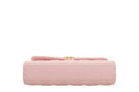 0845. Chanel Long Wallet on Chain (WOC) Top Handle Bag, Pink Quilted Lambskin, Gold Hardware6
