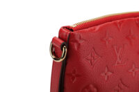 0846. Louis Vuitton Mazanie MM Red Empreinte Monogram Leather, Gold Hardware8