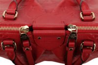 0846. Louis Vuitton Mazanie MM Red Empreinte Monogram Leather, Gold Hardware9