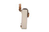 0847. Gucci Bamboo Top Handle Mini Bag Smooth Cream Leather, Gold Hardware3