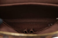 0848. Louis Vuitton Large Messenger Shoulder Bag Damier Ebene Canvas, Gold Hardware17