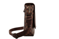 0848. Louis Vuitton Large Messenger Shoulder Bag Damier Ebene Canvas, Gold Hardware4