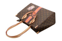 0849. Louis Vuitton On the Go MM Tote Mon Monogram Personalised Canvas, Gold Hardware9