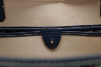 0850. Goyard Saint Louis Navy Tote Bag, Silver Hardware10