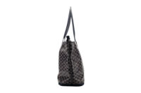 0850. Goyard Saint Louis Navy Tote Bag, Silver Hardware5