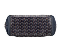 0850. Goyard Saint Louis Navy Tote Bag, Silver Hardware6