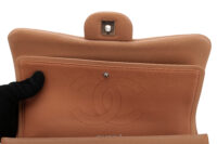 0851. Chanel Vintage Jumbo Double Flap Lambskin Beige, Silver Hardware15