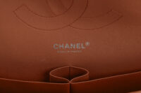 0851. Chanel Vintage Jumbo Double Flap Lambskin Beige, Silver Hardware18