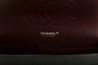 0852. Chanel Vintage Jumbo Double Flap Caviar Black, Silver Hardware16