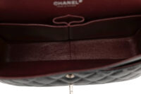 0852. Chanel Vintage Jumbo Double Flap Caviar Black, Silver Hardware17