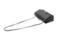 0852. Chanel Vintage Jumbo Double Flap Caviar Black, Silver Hardware9