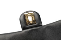 0855. Chanel Mini Square Classic Flap bag, Black Quilted leather, Gold Hardware13