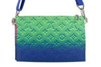 0855. Louis Vuitton Trio Multi Pochette Virgil Abloh Monogram Illusion , Silver Hardware6