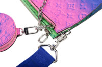 0855. Louis Vuitton Trio Multi Pochette Virgil Abloh Monogram Illusion , Silver Hardware8