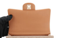 0857. Chanel Classic Top Handle Rectangle Flap bag Blush Quilted Leather, Silver hardware10