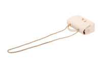 0857. Chanel Classic Top Handle Rectangle Flap bag Blush Quilted Leather, Silver hardware7