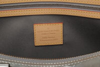 0858. Louis Vuitton Keepall 50 Bandouliere Mirror Metallic Silver Monogram Leather, Silver Hardware10