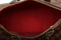 0859. Louis Vuitton Speedy 35 Damier Ebene Canvas, Gold Hardware112