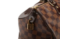 0859. Louis Vuitton Speedy 35 Damier Ebene Canvas, Gold Hardware16