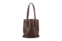 0860. Louis Vuitton Ebene Marais Bucket Bag, Gold Hardware1