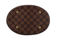 0860. Louis Vuitton Ebene Marais Bucket Bag, Gold Hardware6