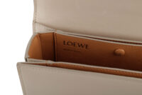 0861. Loewe Goya Cream Leather Crossbody Bag, Gold Hardware15