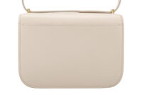 0861. Loewe Goya Cream Leather Crossbody Bag, Gold Hardware3