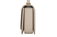 0861. Loewe Goya Cream Leather Crossbody Bag, Gold Hardware4