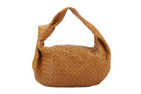 0863. Bottega Veneta Jodie Camel Bag, Gold Hardware1