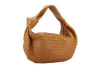 0863. Bottega Veneta Jodie Camel Bag, Gold Hardware2