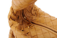 0863. Bottega Veneta Jodie Camel Bag, Gold Hardware8
