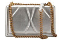 0864. Dolce & Gabbana Devotion Metallic Shoulder bag, Gold Hardware5