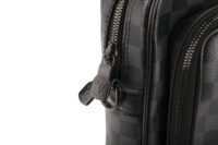 0865. Louis Vuitton Utility Business Bag Grey Damier Graphite Canvas, Black Hardware9