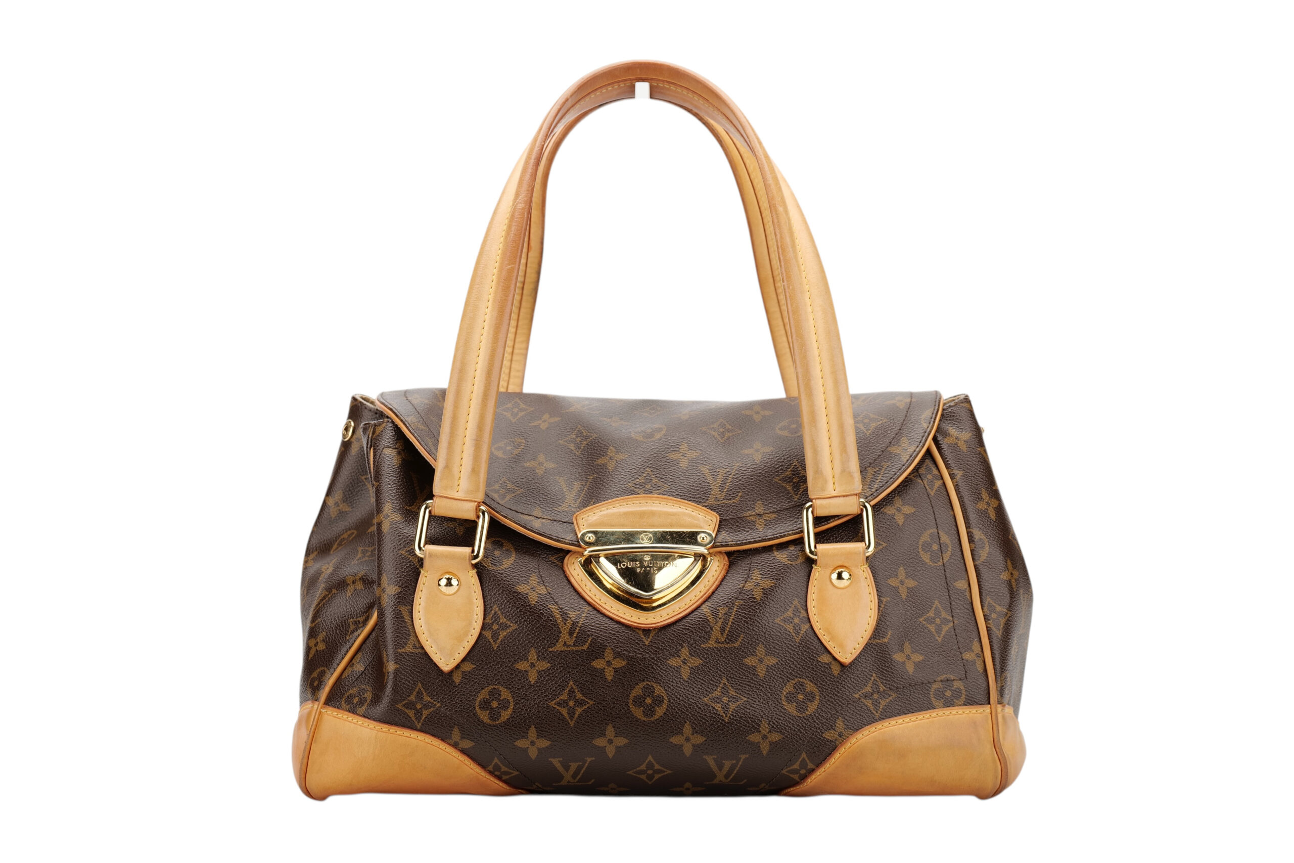 0866. Louis Vuitton Beverly Monogram Canvas MM Bag, Gold Hardware1