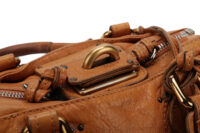 0868. Chloé Paddington Bag Tan Grained Leather, Gold Hardware10