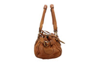 0868. Chloé Paddington Bag Tan Grained Leather, Gold Hardware6