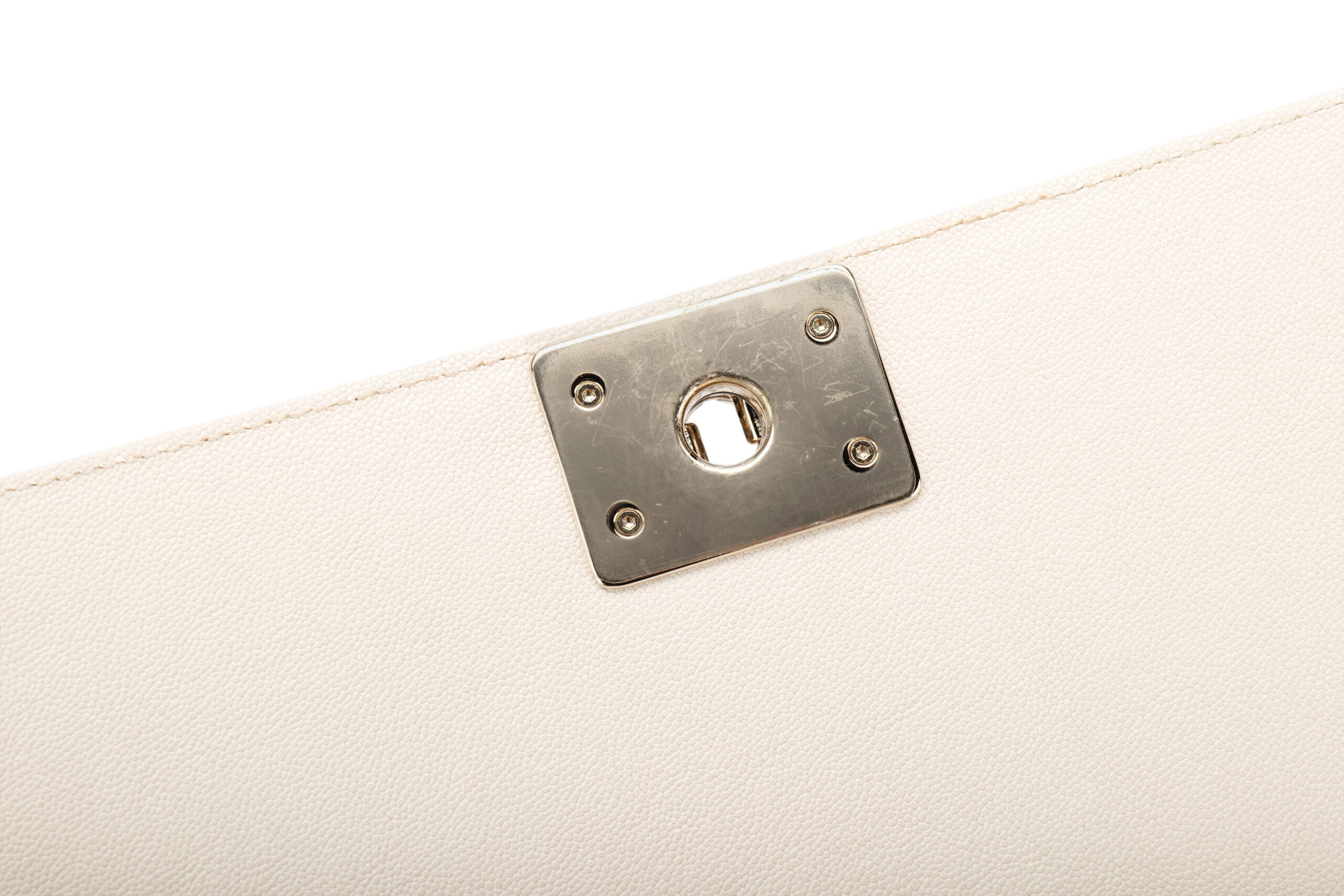 0869. Chanel Boy Bag , Champagne Gold Hardware 12