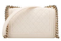 0869. Chanel Boy Bag , Champagne Gold Hardware 5