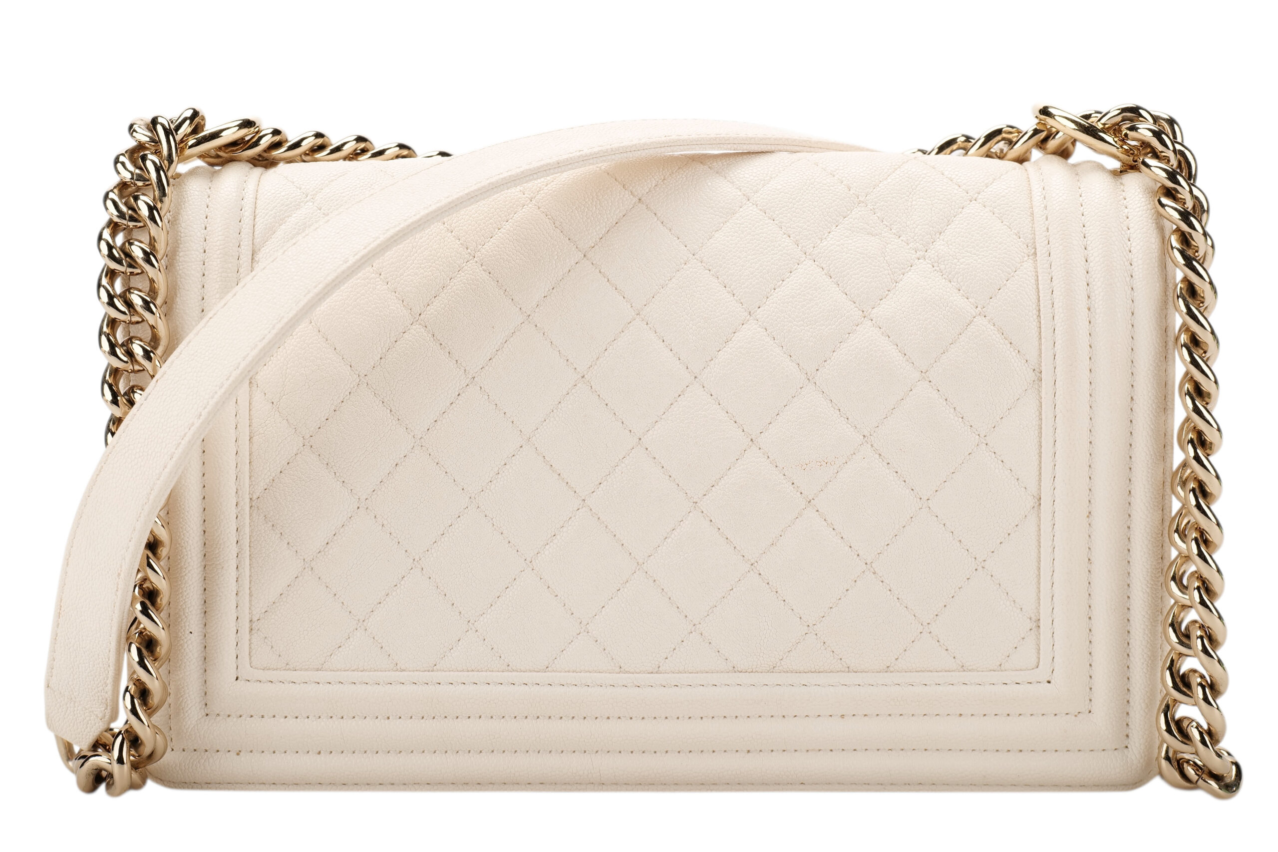 0869. Chanel Boy Bag , Champagne Gold Hardware 5