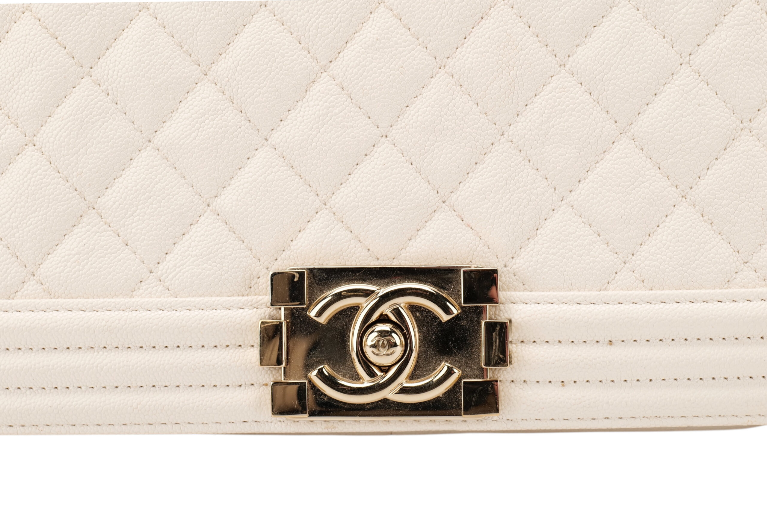 0869. Chanel Boy Bag , Champagne Gold Hardware 7