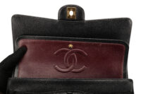 0872. Chanel Classic Medium Double Flap Black Caviar, Gold Hardware15