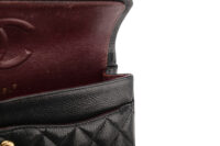 0872. Chanel Classic Medium Double Flap Black Caviar, Gold Hardware16
