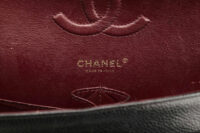 0872. Chanel Classic Medium Double Flap Black Caviar, Gold Hardware17