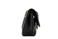 0872. Chanel Classic Medium Double Flap Black Caviar, Gold Hardware3