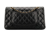 0872. Chanel Classic Medium Double Flap Black Caviar, Gold Hardware4