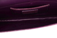 0873. Dior Purple Exotic python clutch , Silver hardware12