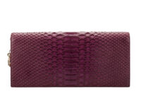 0873. Dior Purple Exotic python clutch , Silver hardware5