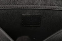 0874. Louis Vuitton Take-off Sling Crossbody Matte Black Leather, Black hardware12